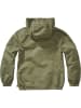 Brandit Kinder Funktionsjacke "Kids Summer Frontzip Windbreaker" in Grün