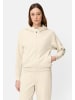 Camel Active Sweatjacke mit Kapuze in Perlweiß