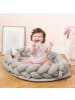 nordic coast company  Baby Nest geflochten Grau