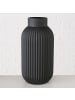 Boltze Vase NORDIKA, aus Glas in Schwarz, Ø 15 x (H) 30 cm