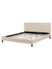 Beliani Bettrahmenbezug FITOU in Beige - (W) 170 x (H) 75 x (L) 214 cm