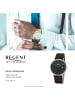 Regent Armbanduhr Regent Lederarmband schwarz groß (ca. 40mm)
