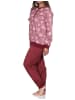 NORMANN langarm Frottee Schlafanzug Bündchen Herz - 81698 in beere