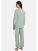 Hanro Schlafanzug Inaya in Dark seafoam