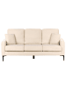 Beliani 3-Sitzer Sofa GAVLE in Beige/Schwarz - (W) 183 x (H) 83 x (L) 78 cm