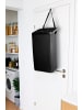 EASYmaxx Pfandflaschen-Sammelbehälter 80l schwarz mit Türhaken inkl. 2 Beuteln Schwarz