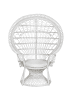 Beliani Sessel EMMANUELLE in Weiß - (W) 120 x (H) 150 x (L) 50 cm