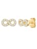 Rafaela Donata Ohrringe Infinity aus Sterling Silber mit Zirkonia in gelbgold