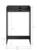 ebuy24 Waschmaschinenschrank Free Anthrazit 66 x 60 cm
