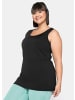 sheego Sporttop in schwarz