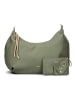 Zwei Lola Schultertasche 47 cm in eucalyptus