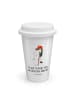 Mr. & Mrs. Panda ToGo Kaffeebecher Einhorn  mit Spruch in Weiß