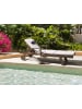 Beliani 2-tlg Gartenliege AMANTEA PREMIUM II in Braun/Grau