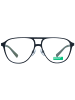 Benetton Herren Optische Fassungen Aviator Schwarz