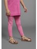 Kidsworld Leggings in bunt-gemustert/pink-uni/blau-weiß-gestreift