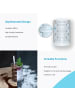 Intirilife Doppelwandiges Thermo Glas Isoliert Teeglas Kaffeeglas in 2x 190 ml Transparent