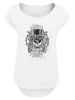 F4NT4STIC T-Shirt Guns 'N' Roses Skull and Pistols in weiß