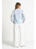 Rich & Royal Embroidery Bluse aus Musselin in Skyway Blue