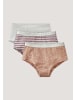 Hessnatur Mädchen Panty Regular Cut 3er-Pack in helles terrakotta