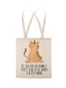 Mr. & Mrs. Panda Badetasche Einhorn Katze mit Spruch in Creme