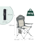 relaxdays Camping Stuhl in Grau
