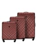 Wittchen 3tlg. Koffer Set Classic Kollektion (H)77 x (B)50x(T)27cm in Burgund