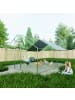 ABRIHOME Freilaufgehege in Grau 3x4x2 m mit Sicherheitsschloss Wasserdicht für Kleintiere