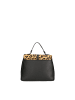 Chiara Ferretti Handtasche in BLACK AND LEOPARD