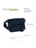 Bag Street Handtasche, Abendtasche Nylon blau ca. 17cm