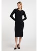 DreiMaster Damen Strickkleid in Schwarz