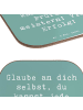 Mr. & Mrs. Panda Untersetzer Glas Spruch Prüfungen bestehen mit ... in Meeresbrise