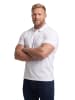 Men Plus Poloshirt in schneeweiß