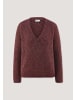 Hessnatur Strick Pullover in dunkelrot