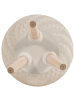 Beliani Outdoor Blumentopf PAVONE in Beige - (W) 27 x (H) 48 x (L) 27 cm