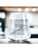 Mr. & Mrs. Panda Trinkglas Eule Zufrieden mit Spruch in Transparent