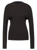 Street One Ribbed Turtle Sweater in Darkest Brown