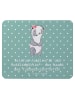 Mr. & Mrs. Panda Mousepad Meisterin Kundensupport mit Spruch in Meeresbrise