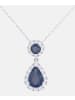 Diamant L'éternel Halskette mit Anhänger aus 375 Weißgold mit Diamant mit Saphir
