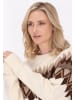 VIRITA Women Pullover in Wollweiss Mehrfarbig