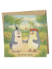 Mr. & Mrs. Panda Klappkarte Hochzeit Pinguin Design ohne Spruch in Weiß
