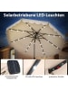COSTWAY 300 cm Sonnenschirm mit LED in Beige