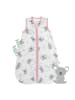 Musselin Babyschlafsack, 0.5 TOG in Rosa-Weiß