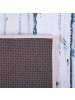 Beliani Kurzflor BURDUR in Blau/Beige - (W) 80 x (H) 0.5 x (L) 150 cm