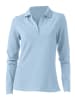 Heine Langarm-Poloshirt in bleu