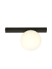 Licht-Erlebnisse Deckenlampe (B)14 x (L)30 x (H)17 cm in Schwarz Weiß