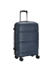 D&N Travel Line 4300 - 4-Rollen-Trolley M 66 cm (black) in dunkelblau