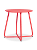 Homestyle4u Beistelltisch Rund in Rot 45 cm