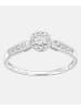 Diamant L'éternel Cluster-Ring aus 375 Weißgold mit 0.25 Karat Diamant