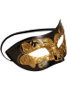 tectake Faschingskleidung/Maskeradenverkleidung, schwarz/gold, ca. 18 x 9 cm