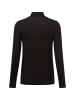 comma Langarmshirt in schwarz